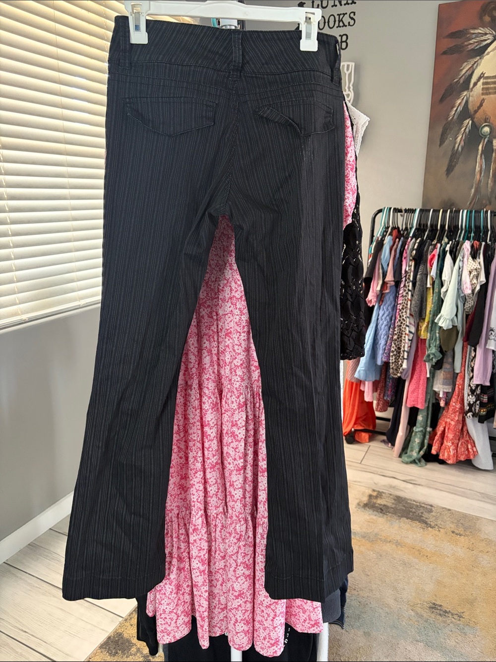 UNIONBAY Black Pinstripe Dress Pants - Picture 3 of 3